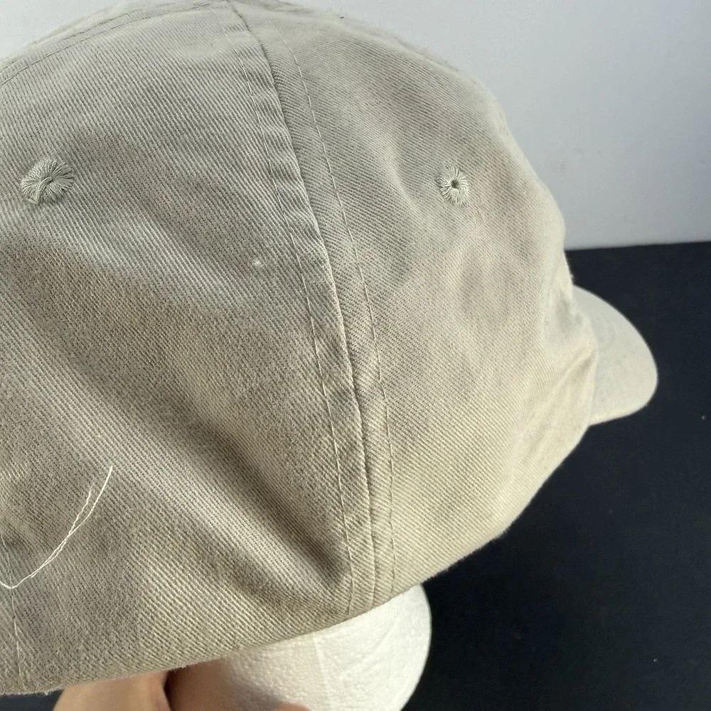 Vintage Pokemon Embroidered Center Logo Kidcore Hat 90s y2k kids Tan Earth Tone